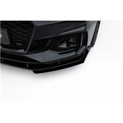 Maxton - Street Pro Lame Du Pare-Chocs Avant Audi RS5 Coupe / Sportback F5 Noir-Rouge + Rabats Brillant