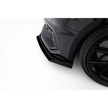 Maxton - Street Pro Lame Du Pare-Chocs Avant Audi RS5 Coupe / Sportback F5 Noir + Rabats Brillant 