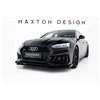 Maxton - Street Pro Lame Du Pare-Chocs Avant Audi RS5 Coupe / Sportback F5 Noir + Rabats Brillant 