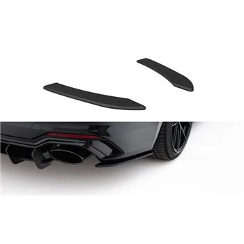 Maxton - Street Pro Lame Du Pare Chocs Arriere Audi RS5 Coupe / Sportback F5 Noir-Rouge
