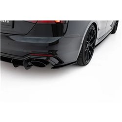 Maxton - Street Pro Lame Du Pare Chocs Arriere Audi RS5 Coupe / Sportback F5 Noir-Rouge
