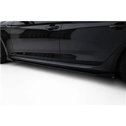 Maxton - Street Pro Rajouts Des Bas De Caisse Audi RS5 Sportback F5 Noir + Rabats Brillant 