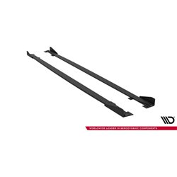 Maxton - Street Pro Rajouts Des Bas De Caisse Audi RS5 Sportback F5 Noir + Rabats Brillant 