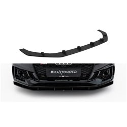 Maxton - Street Pro Lame Du Pare-Chocs Avant Audi RS5 Coupe / Sportback F5 Noir