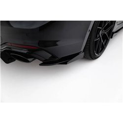 Maxton - Street Pro Lame Du Pare Chocs Arriere Audi RS5 Coupe / Sportback F5 Noir-Rouge + Rabats Brillant