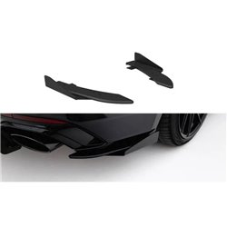 Maxton - Street Pro Lame Du Pare Chocs Arriere Audi RS5 Coupe / Sportback F5 Noir + Rabats Brillant