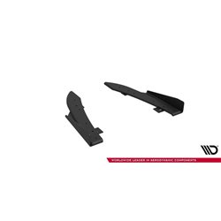 Maxton - Street Pro Lame Du Pare Chocs Arriere Audi RS5 Coupe / Sportback F5 Noir + Rabats Brillant 