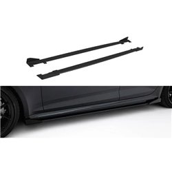 Maxton - Street Pro Rajouts Des Bas De Caisse Audi RS5 Sportback F5 Noir-Rouge + Rabats Brillant