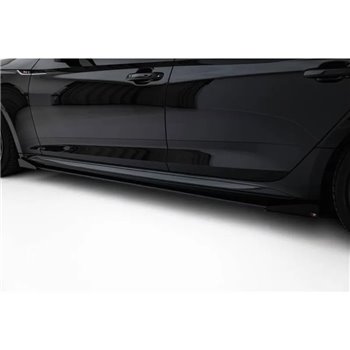 Maxton - Street Pro Rajouts Des Bas De Caisse Audi RS5 Sportback F5 Noir-Rouge + Rabats Brillant
