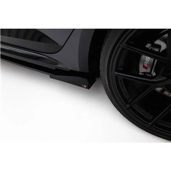 Maxton - Street Pro Rajouts Des Bas De Caisse Audi RS5 Sportback F5 Noir-Rouge + Rabats Brillant
