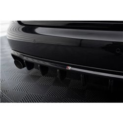 Maxton - Diffuseur Arrière Complet Audi A4 B8 (Version avec échappements simples sur deux côtés) 