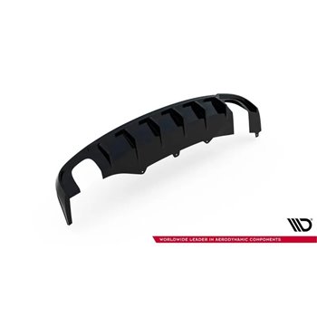 Maxton - Diffuseur Arrière Complet Audi A4 B8 (Version avec échappements simples sur deux côtés) 