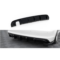 Maxton - Diffuseur Arrière Complet Audi A3 S-Line Sportback 8V (Version avec embouts d'échappement simples d'un côté) Version av