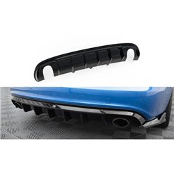 Maxton - Diffuseur Arrière Complet Audi A4 S-Line Sedan / Avant B8 (Version avec embouts d'échappement simples des deux côtés) V