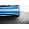 Maxton - Diffuseur Arrière Complet Audi A4 S-Line Sedan / Avant B8 (Version avec embouts d'échappement simples des deux côtés) V