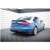Maxton - Diffuseur Arrière Complet Audi A4 S-Line Sedan / Avant B8 (Version avec embouts d'échappement simples des deux côtés) V