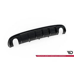 Maxton - Diffuseur Arrière Complet Audi A4 S-Line Sedan / Avant B8 (Version avec embouts d'échappement simples des deux côtés) V
