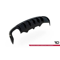 Maxton - Diffuseur Arrière Complet Audi A5 S-Line Sportback 8T (Version avec double embout d'échappement d'un côté) Version avec