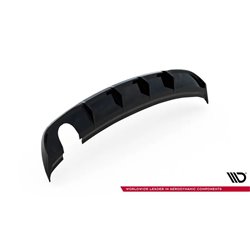 Maxton - Diffuseur Arrière Complet Audi A3 Sedan 8V Facelift (Version avec embouts d'échappement simples d'un côté) Version avec