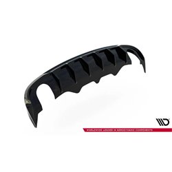 Maxton - Diffuseur Arrière Complet Audi A5 S-Line Sportback 8T (Version avec embouts d'échappement simples des deux côtés) Versi