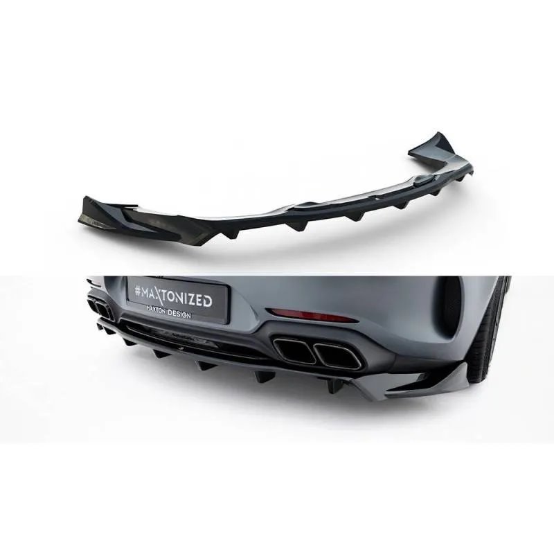 Maxton - Arriere Splitter (avec une barre verticale) Mercedes-AMG GT C C190 Facelift