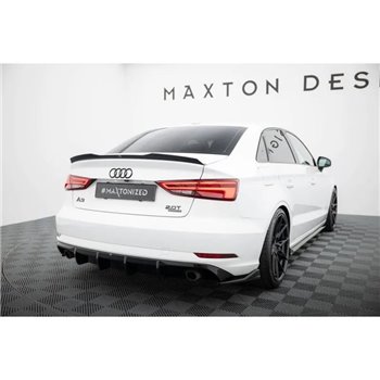 Maxton - Lames De Pare-Chocs Arrière Latérales V.2 Audi A3 Sedan 8V Facelift 