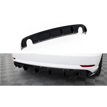 Maxton - Diffuseur Arrière Complet Audi A3 Sedan 8V Facelift (Version avec embouts d'échappement simples des deux côtés) Version