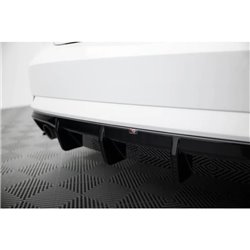 Maxton - Diffuseur Arrière Complet Audi A3 Sedan 8V Facelift (Version avec embouts d'échappement simples des deux côtés) Version