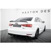 Maxton - Diffuseur Arrière Complet Audi A3 Sedan 8V Facelift (Version avec embouts d'échappement simples des deux côtés) Version