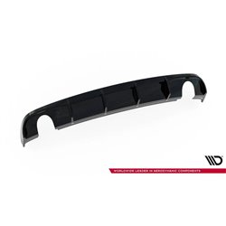 Maxton - Diffuseur Arrière Complet Audi A3 Sedan 8V Facelift (Version avec embouts d'échappement simples des deux côtés) Version