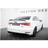Maxton - Diffuseur Arrière Complet Audi A3 Sedan 8V Facelift (Version avec double embout d'échappement d'un côté) Version avec d