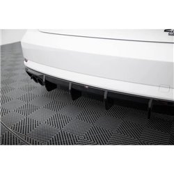 Maxton - Diffuseur Arrière Complet Audi A3 Sedan 8V Facelift (Version avec double embout d'échappement d'un côté) Version avec d