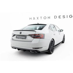 Maxton - Lames De Pare-Chocs Arrière Latérales V.2 Skoda Superb Liftback / Combi Mk3 