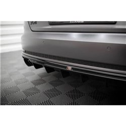 Maxton - Diffuseur Arrière Complet V.1 Audi A4 S-line B9 (Version avec embouts d'échappement simples d'un côté) Version avec emb