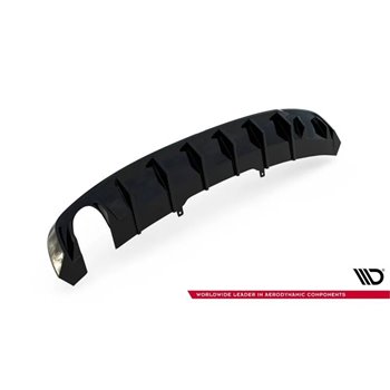 Maxton - Diffuseur Arrière Complet V.1 Audi A4 S-line B9 (Version avec embouts d'échappement simples d'un côté) Version avec emb