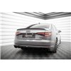 Maxton - Diffuseur Arrière Complet V.1 Audi A4 S-line B9 (Version avec embouts d'échappement simples des deux côtés) Version ave
