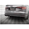 Maxton - Diffuseur Arrière Complet V.1 Audi A4 S-line B9 (Version avec embouts d'échappement simples des deux côtés) Version ave
