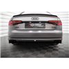 Maxton - Diffuseur Arrière Complet V.1 Audi A4 S-line B9 (Version avec embouts d'échappement simples des deux côtés) Version ave