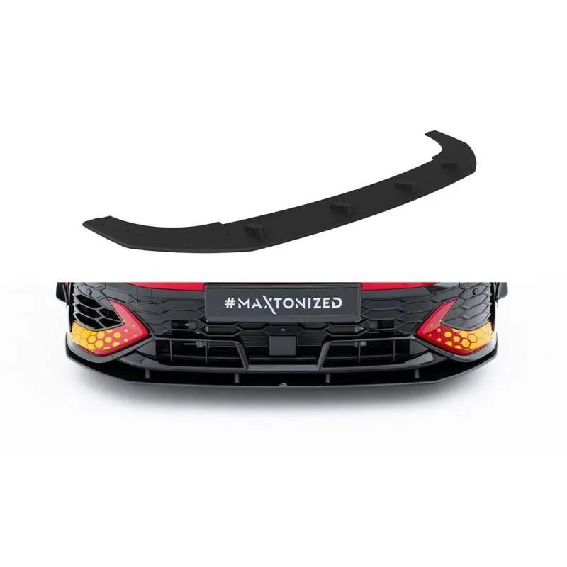 Maxton - Street Pro Lame Du Pare-Chocs Avant Volkswagen Golf GTI Clubsport Mk8 Facelift Noir