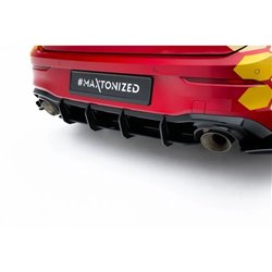 Maxton - Street Pro Central Diffuseur Arriere V.2 Volkswagen Golf GTI Clubsport Mk8 Facelift Noir