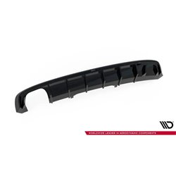 Maxton - Diffuseur Arrière Complet V.1 Audi A4 S-line B9 (Version avec double embout d'échappement d'un côté) Version avec doubl