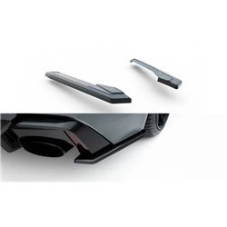 Maxton - Fibre de Carbone Lames De Pare-Chocs Arrière Latérales Audi RS7 C8