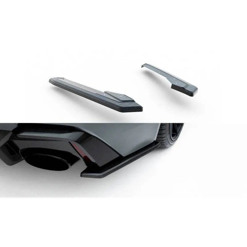 Maxton - Fibre de Carbone Lames De Pare-Chocs Arrière Latérales Audi RS7 C8