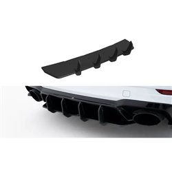 Maxton - Street Pro Central Diffuseur Arriere V.2 Audi RS3 Sedan 8V Facelift Noir-Rouge