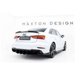 Maxton - Street Pro Central Diffuseur Arriere V.2 Audi RS3 Sedan 8V Facelift Noir