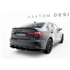 Maxton - Street Pro Central Diffuseur Arriere Audi A3 Sedan 8Y Noir-Rouge