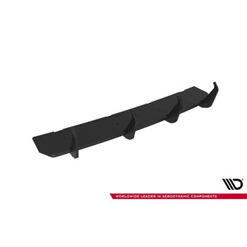 Maxton - Street Pro Central Diffuseur Arriere V.1 Volkswagen Golf GTI Clubsport Mk8 Facelift Noir-Rouge