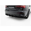 Maxton - Street Pro Central Diffuseur Arriere Audi A3 Sedan 8Y Noir-Rouge + Rabats Brillant