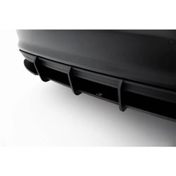 Maxton - Street Pro Central Diffuseur Arriere Audi A3 Sedan 8Y Noir-Rouge + Rabats Brillant