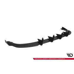 Maxton - Street Pro Central Diffuseur Arriere Audi A3 Sedan 8Y Noir-Rouge + Rabats Brillant